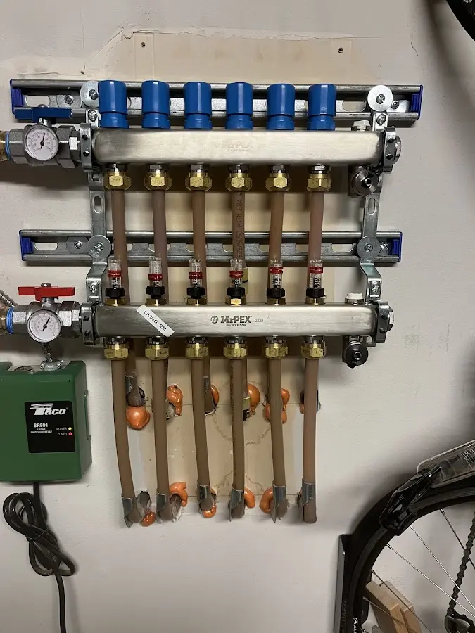 Plumber performing Leak Detection at a residential property in Solana Beach